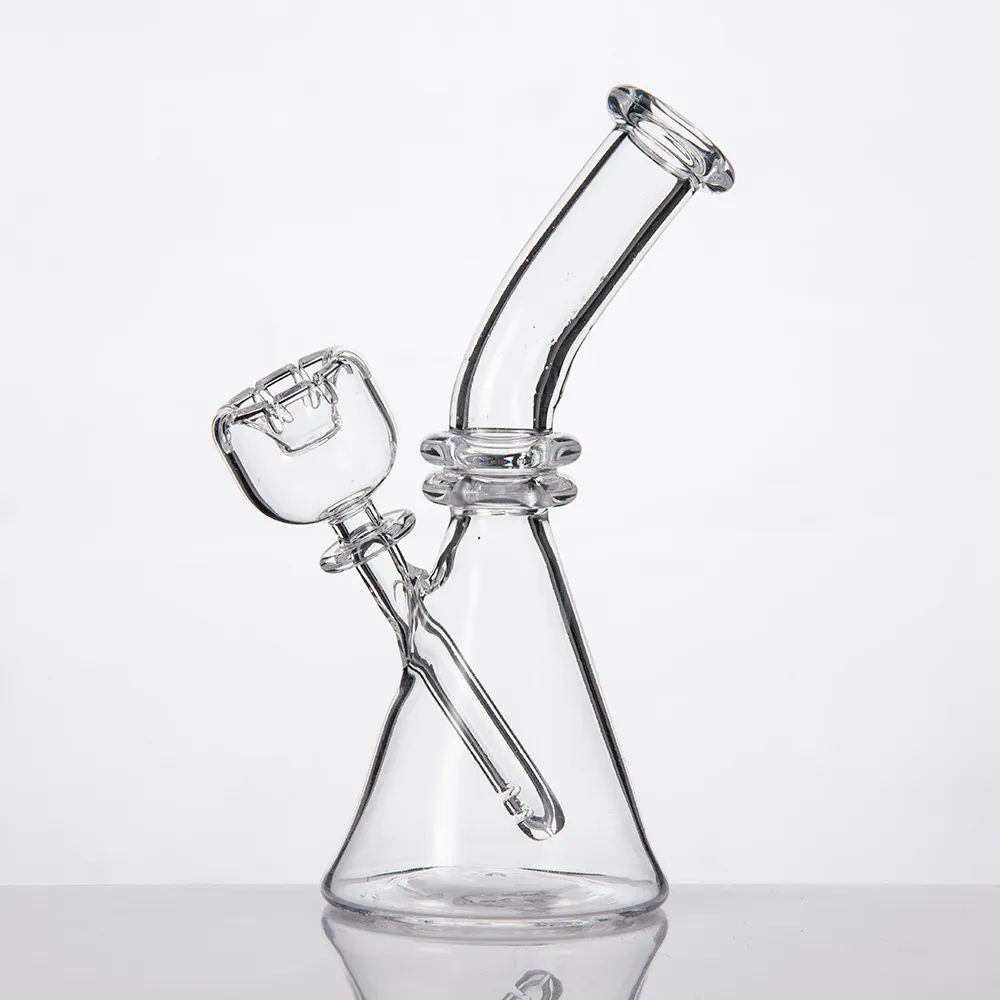 흡연 액세서리 4mm 쿼츠 Banger Backer Bongs 플랫 그릇 Banger Nails 미니 봉 DAB 조작 DHL 도매 SKGA204 / 205