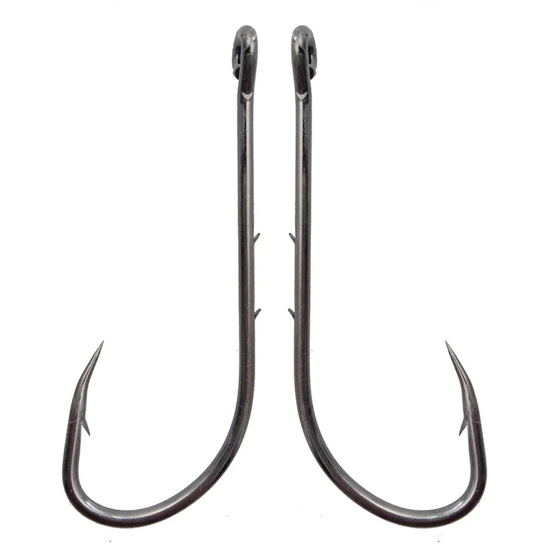 92247 High Carbon Steel Fishing Hooks Black Offset Long Barbed Shank  Baitholder Bait Hook Size 1 6/0 From Enjoyoutdoors, $6.36