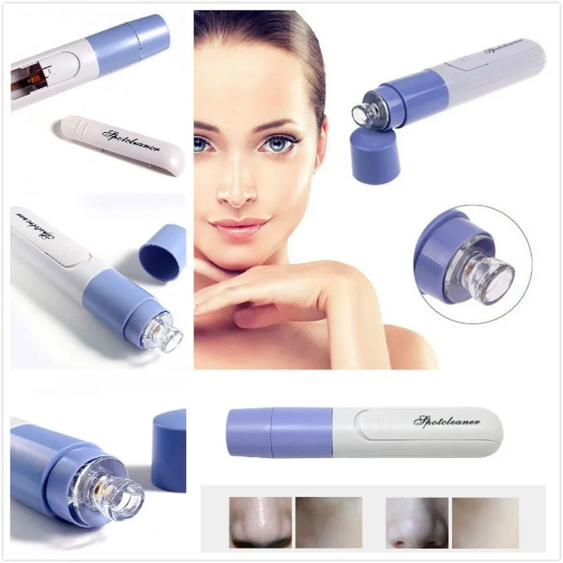 En gros Mini Électrique Pore Du Visage Nettoyant Peau Nettoyant Visage Saleté Aspirer Aspirateur Acné Pimple Outil Remover Points Noirs Propre Massage outils