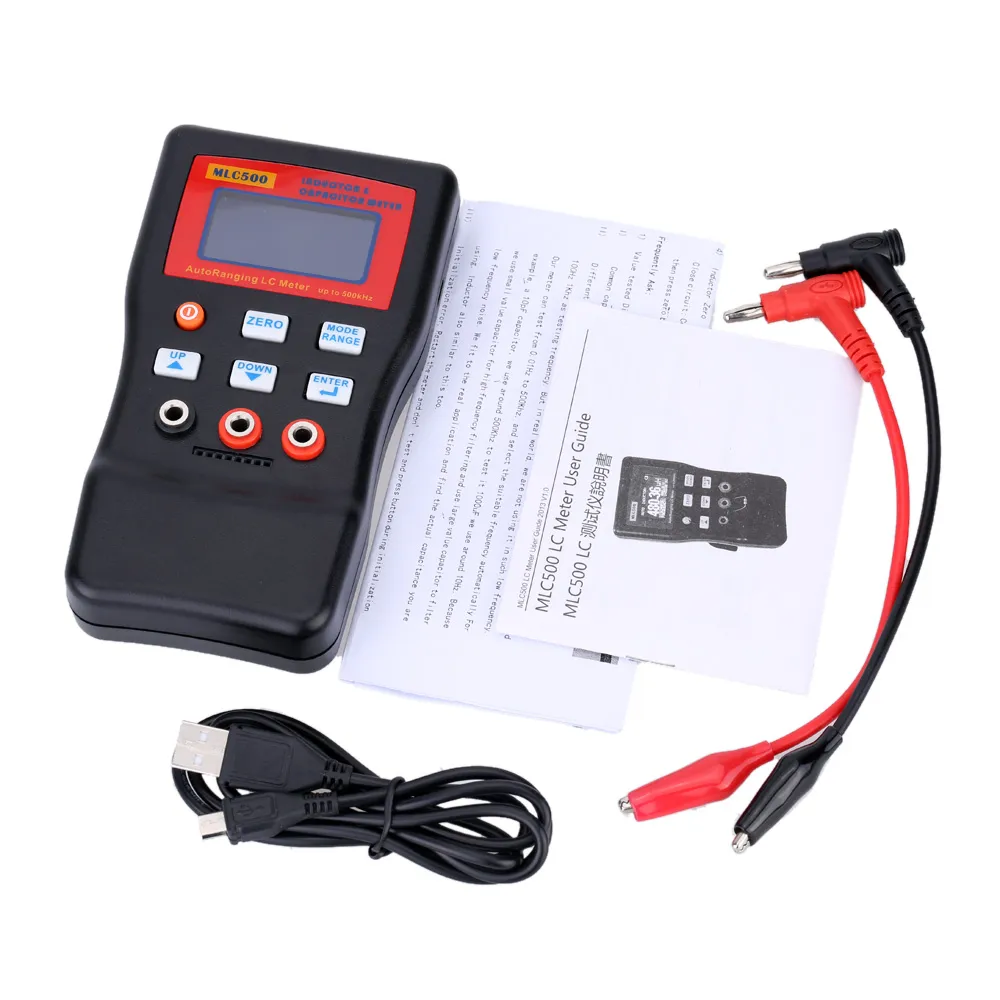 Freeshipping High Precision Auto Variëring LC Meter Professionele Capaciteit Inductantie Tabel 500 KHz Capacitance Meter