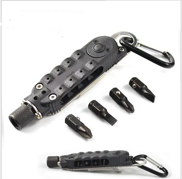 Wielofunkcyjne Magiczne Mini Wkrętaki Zestaw Z LED Latarka Zatoria Pieszenia Kieszeń Narzędzia Ręczne Butelki Perner Multi-Tool Hex Bits Driver