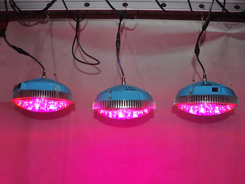 85-265V LED Grow Lights 90W 140W 75leds UFO Full Spectrum Plant Light för medicinska växter och grönt