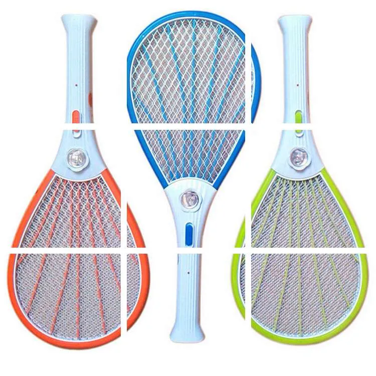 Hot Zanzariere Swatter Bug Insetto Elettrico Fly Zapper Killer Racket Ricaricabile con torcia a LED Articoli vari la casa Controllo dei parassiti