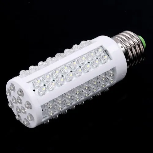 مصابيح LED 108 LEDS Ultra Bright 360 زاوية الإضاءة ضوء الذرة E27 7W 110V أبيض 6000-6500K توفير الطاقة