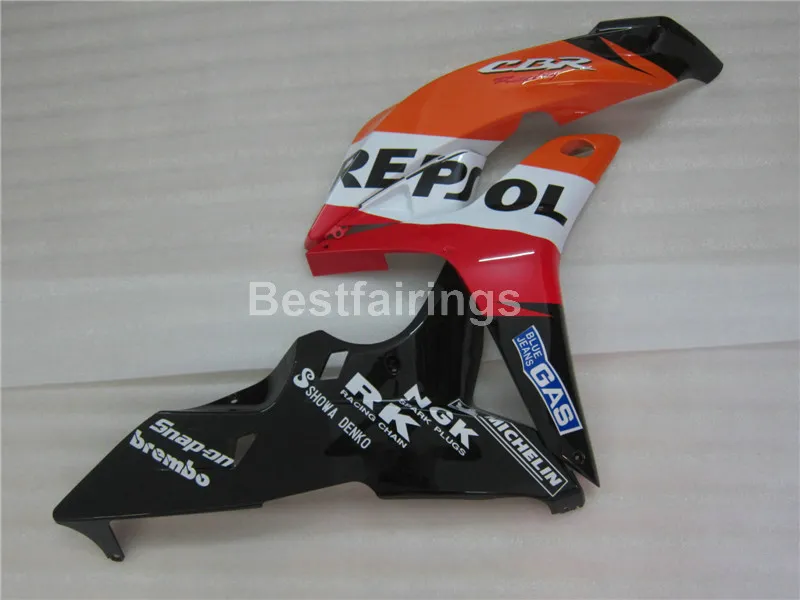 Kit carenatura parti iniezione Honda CBR600RR 07 carene nero arancio CBR 600RR 2007 2008 YT38