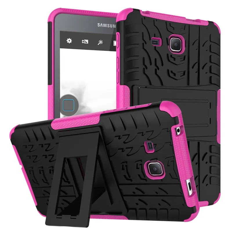 Dazzle Hybrid Kickistand Faction Ragged Heavy Duty TPU + PC Cover Case for Samsung Galaxy Tab E T560 A 10.1 T580 9.7 T550 TAB S2 T810 S3 9.7 1P