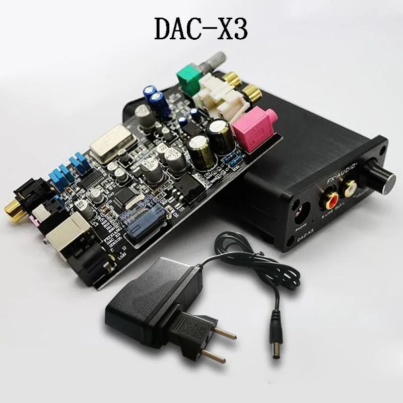 Freeshipping Fiber Coaxial USB Decoder 24BIT/192Khz USB DAC Headphone 192khz Decoder Package Includes: 1 * DAC-X3 1 * 12A1V Power