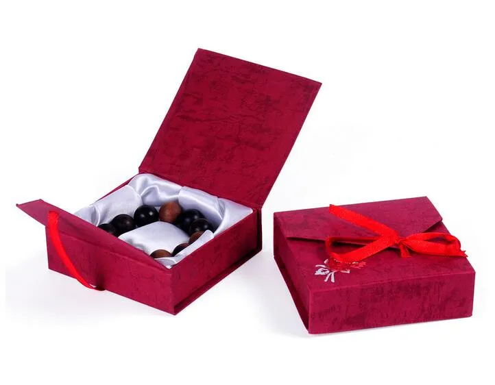 Zufällige Farbe Mode Pappe Papier Großhandel 9 * 9 cm Schmuckschatulle Armband Box Verpackung Geschenk Bangle Box G195
