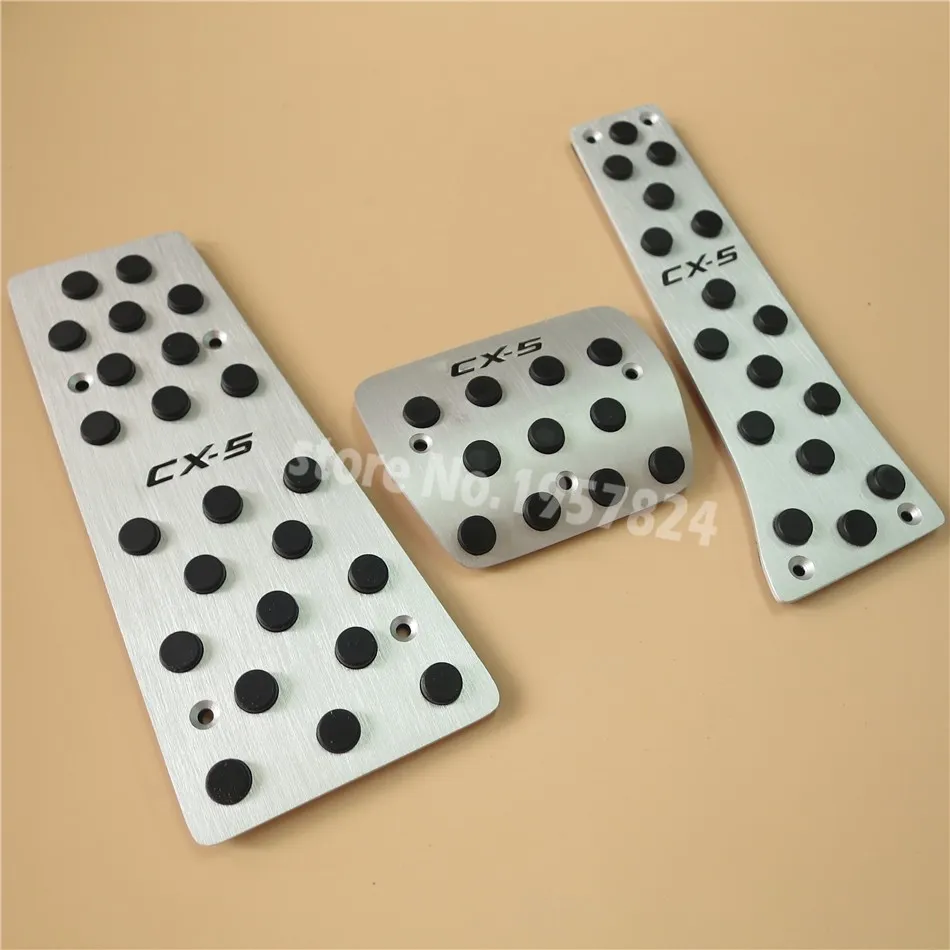 Aluminum Accessories For Mazda CX-5 CX 5 CX5 AT/MT Gas Accelerator Break Foot Rest Pedal Pad Plate,Styling Sticker Cover