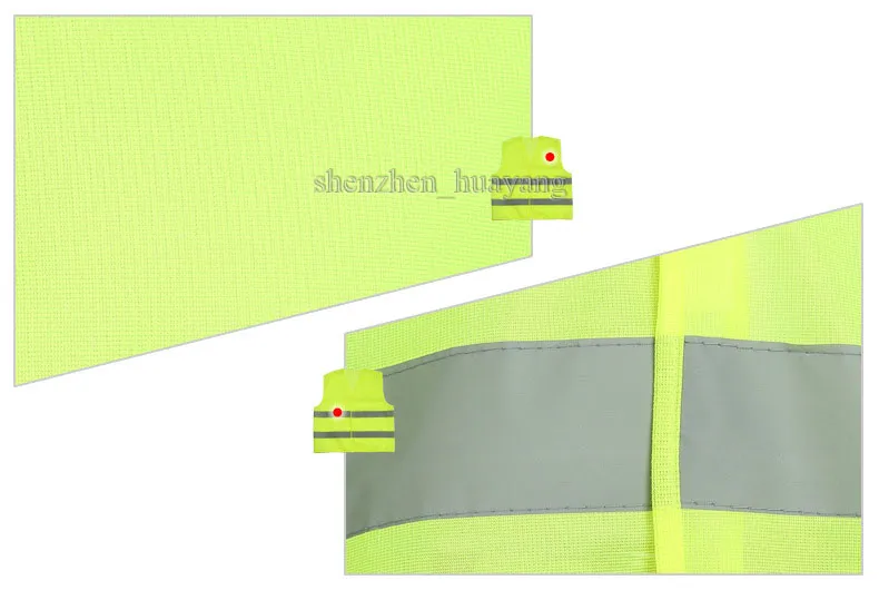 High Visibility Working Safety Construction Vest Warning Reflective traffic working Vest Green Reflective Safety Clothing LJJC1792 