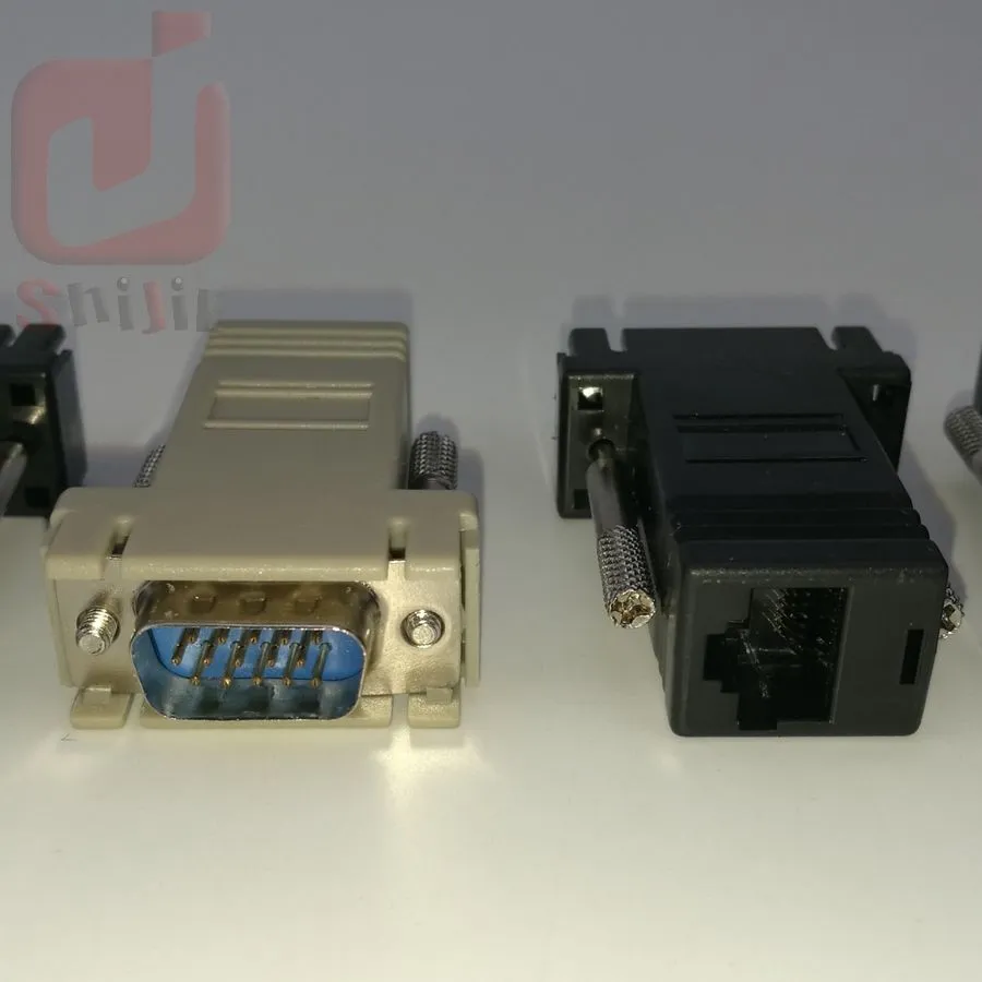 Nätverkskabeladapter av hög kvalitet VGA-förlängare hane till LAN CAT5 CAT5e CAT6 RJ45 hona 300ps/lot