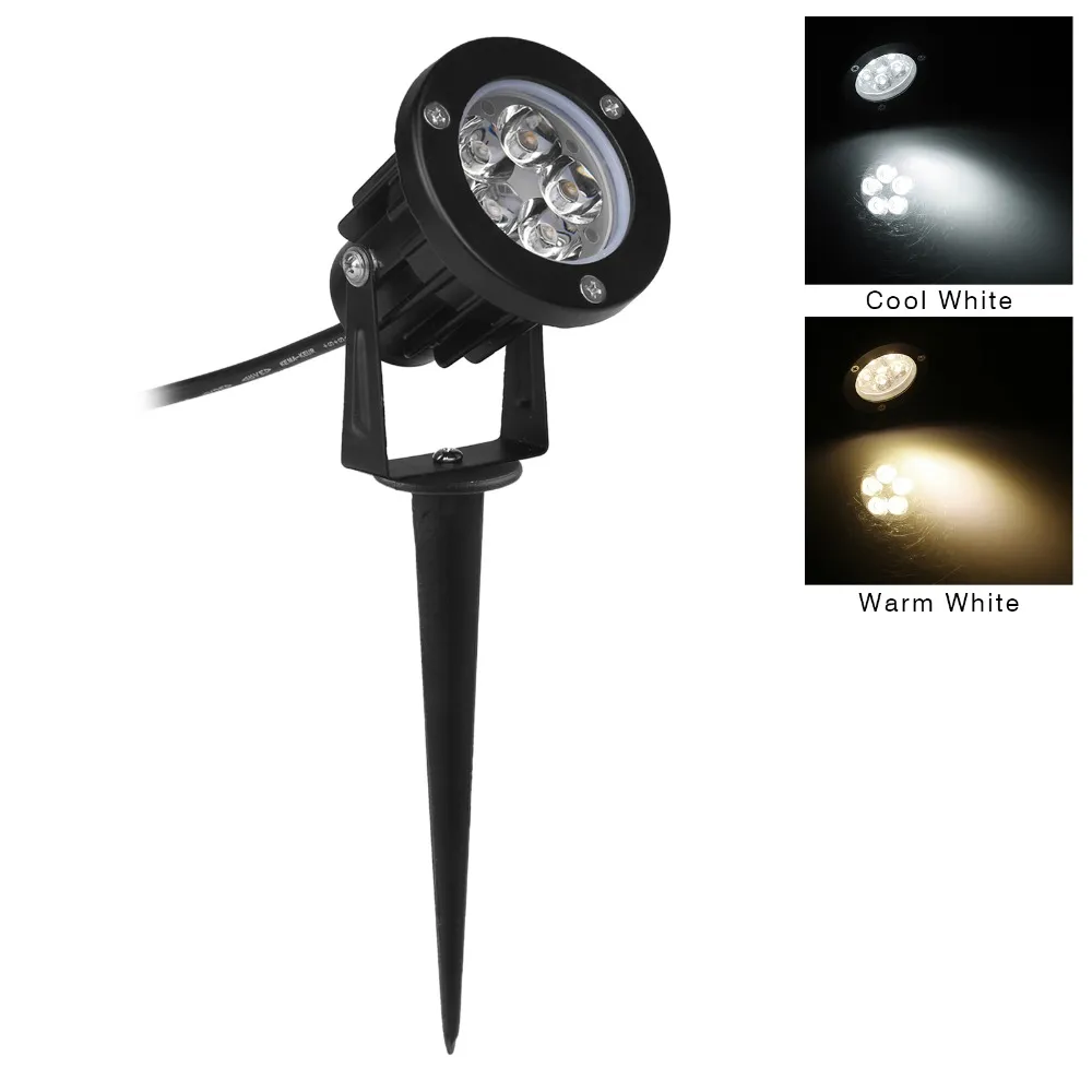 Partihandel-12V LED Garden Light 5W IP65 Vattentät Utomhusbelysning Spot Flood Lighting Dekorativa Lagd LED Lampor med Spike