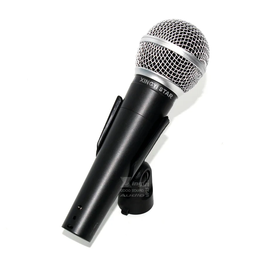 Qualità SM 58LC Microfono cardioide dinamico voce cablato Mike professionale SM58LC SM58SK PC Karaoke Microfone Microfono Moving 6867896