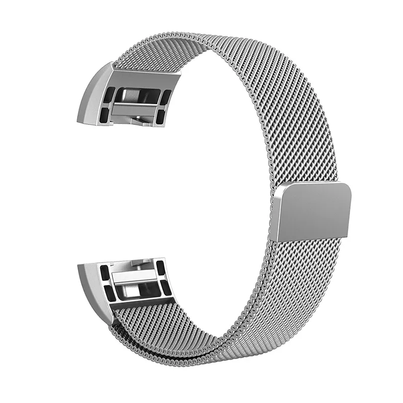 Milanese Loop Watch band stainless steel Bracelets for Sports watch Smart Watch For Fitbit Charge 2