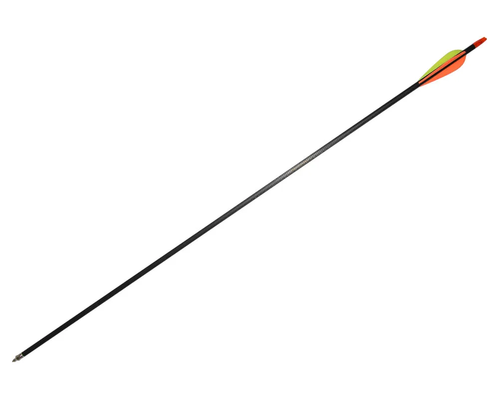 Archery 31'' Carbon Fiber Shaft Arrows Spine 400 for Compound Recurve Bow with Field Points Hunting Shooting Outdoor