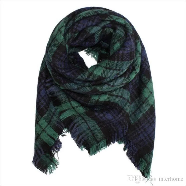 Dzieci Plaid Koc Scarves Tartan Paski Tassels Szalik Moda Ciepła Nakierze Jesień Zima Baby Scarf Szal Akcesoria Hurtowe H151