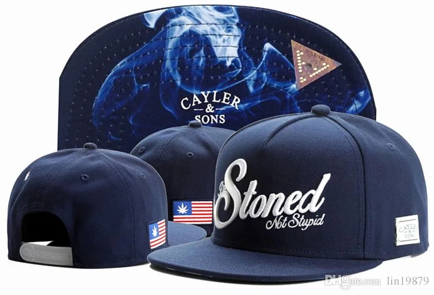Nueva moda Cayler Sons Stoned no estúpido gorras de béisbol snapback sombreros Casquettes chapeu sunbonnet gorra deportiva para hombre mujer hip hop