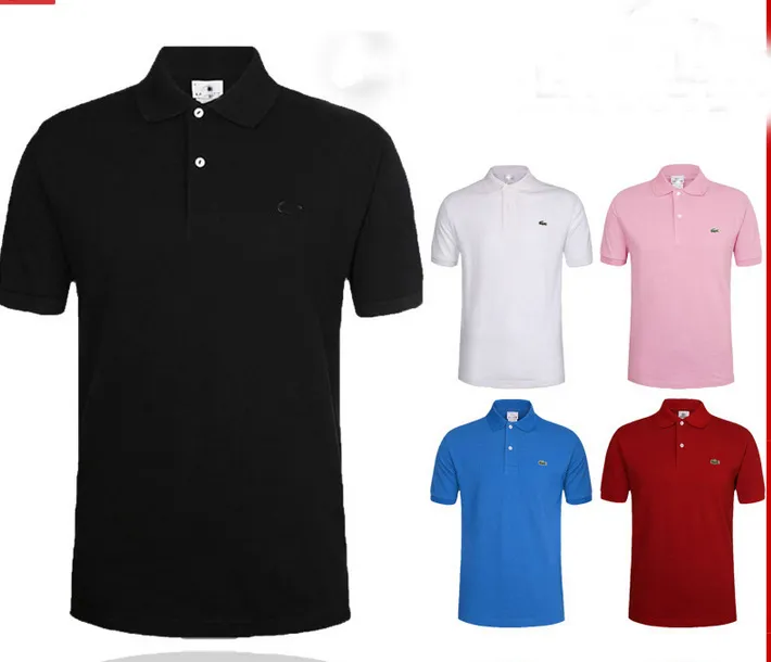 20 couleurs! 2017 broderie d'été Polo à manches courtes pour hommes POLOS chemise hommes sport t-shirt décontracté chemises de golf TAILLE AMÉRICAINE S-6XL