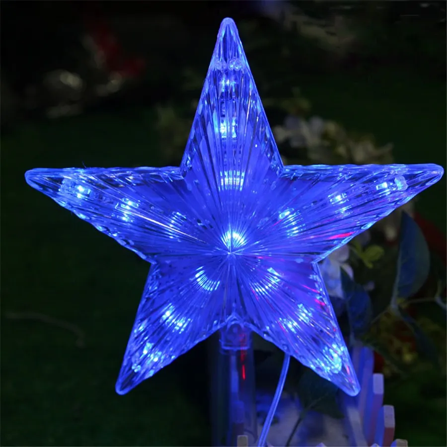 Modes Flash RGB 20cm Big Star Light Vattentät Fairy LED-strängljus AC110V-220V för julfest bröllopsdekoration