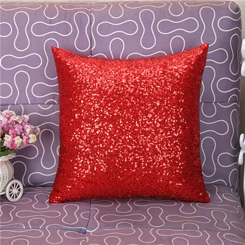 DHL Mermaid Sequin Pillow 2017 NEW Magical Color Changing Throw Pillow Cover Bright Pillowcase Back Cushion Cover