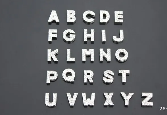 Rhinestone letters outlet for bracelets