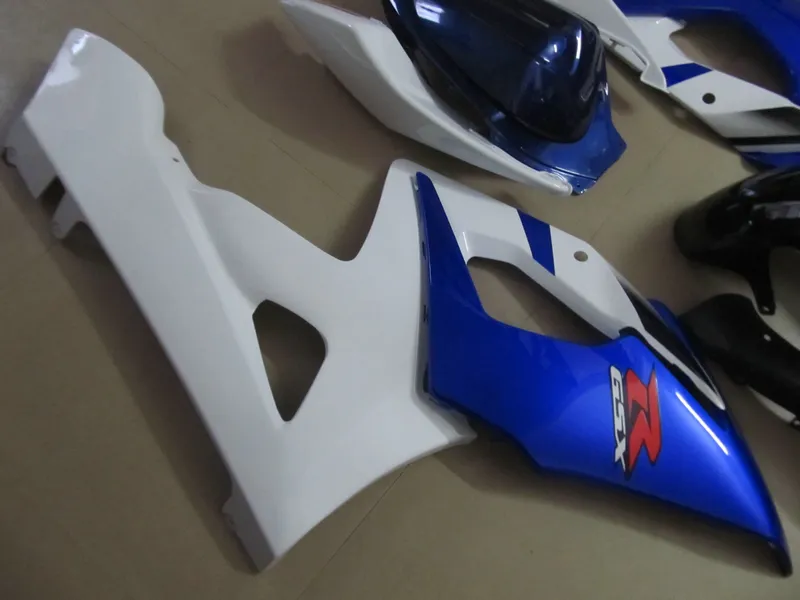 Ny varm insprutning MOLD FAIRING KIT FÖR SUZUKI GSXR 1000 2005 2006 Blue White Fairings GSXR1000 K5 05 06 UT06