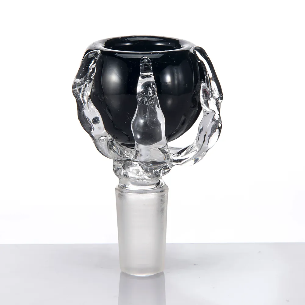 Dragon Claw Bow Glass Bowl Dry Herb Holder 14mm 18mm Manlig fog för glas Bongs Vattenrör