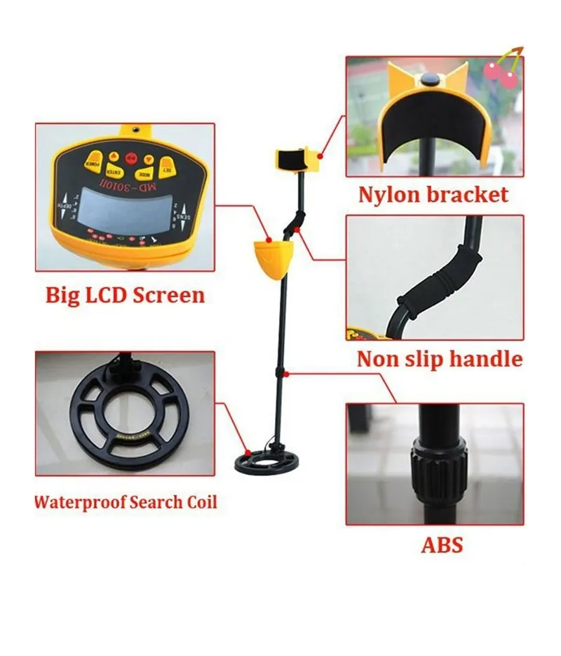 جودة عالية للكشف عن المعادن شاشة LCD لفائف السلطة الهدف العميق عالية الأداء تحت الأرض للكشف عن المعادن الصناعية - شحن مجاني