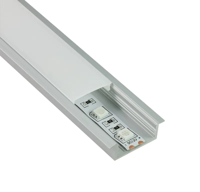 10 x 1M Zestawy / partia AL6063 T Typ LED Light Light Housing and Linear LED Profil do lamp sufitowych lub ściennych