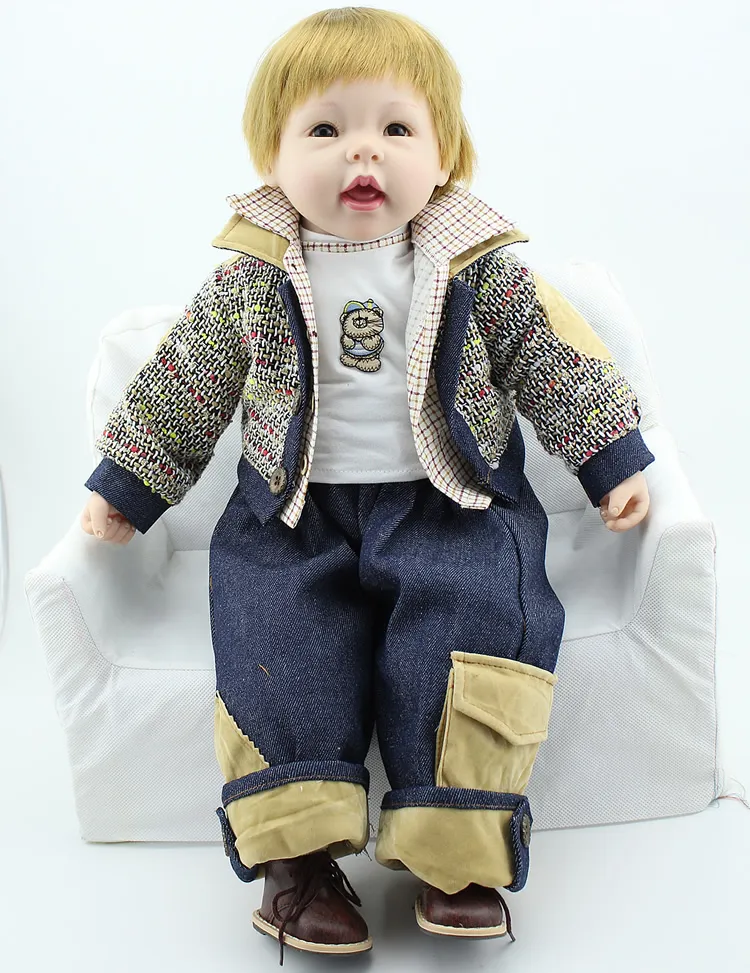 24 Inch Lifelike Reborn Baby Dolls Handmade Silicone Realistic Princess Dolls