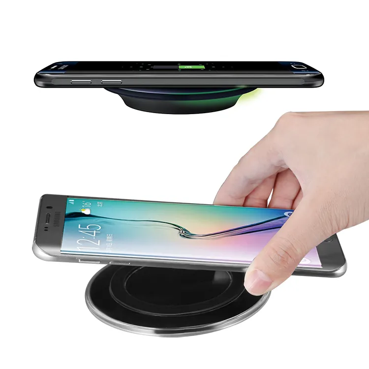 För iPhone X Qi Wireless Charger Pad Wireless Charging Cord för Samsung Note 8 iPhone 8 Plus Galaxy Note 5 med USB -kabel i Retai9192922