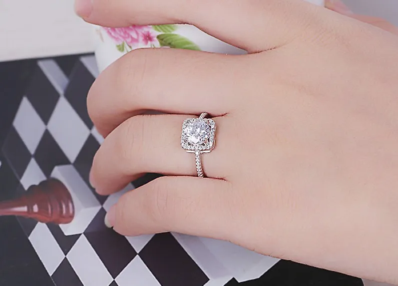 Anel de diamante crastyle casamento chegam novas noivado ouro ti sa coração aniversário atacado solitaire original feminino paris eua