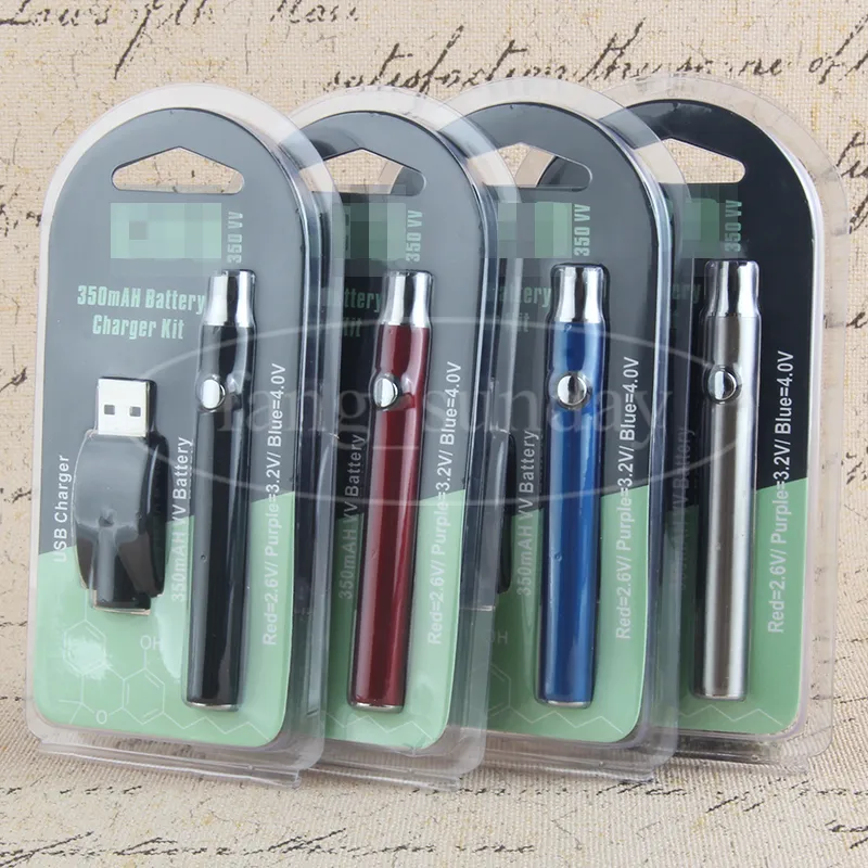 vape pen cartridge prheat battery wireless usb charger blister packs packaging 350 mah variable voltage vaporizer mods ce3 electronic cigare