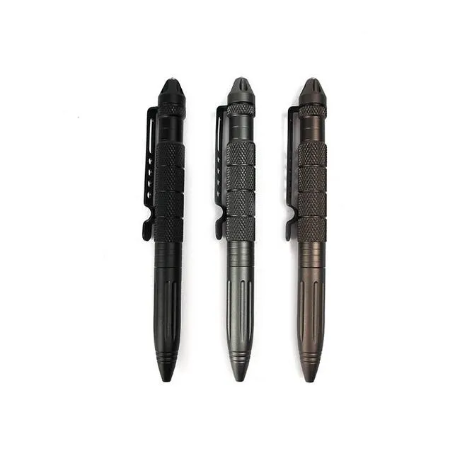 Penna Tattica Autodifesa Aeronautica Alluminio Antiscivolo Penne Portatili  Viaggi Campeggio Escursionismo Matita Tattica Strumento EDC Di Auto  Salvataggio Di Emergenza Da 1,81 €