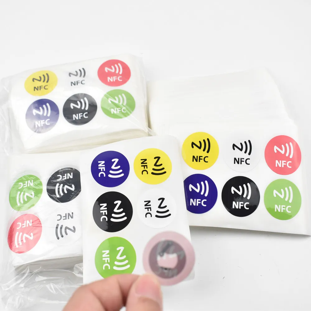 10Pcs Ntag213 Nfc Tags Sticker Self Adhesive For Phone Available Labels  Rfid Tag