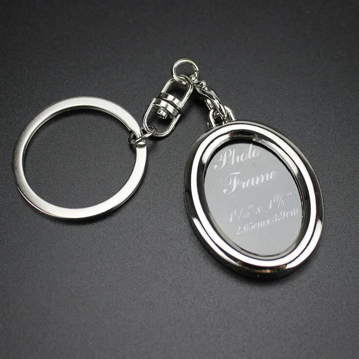 Hot sale Creative couple picture frame personality love key chain photo key ring customization KR013 Keychains a 