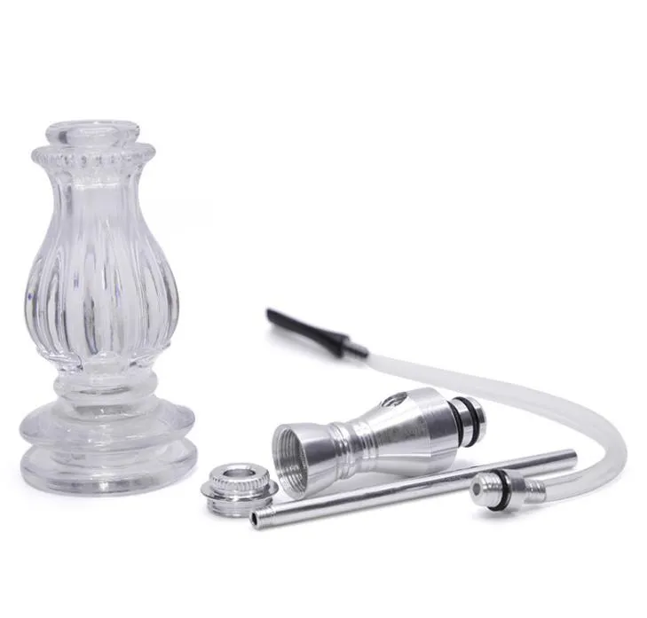 Le nouveau tuyau de fumée en acrylique avec tube en cuir, appareil d'exportation de tabac, GT-051