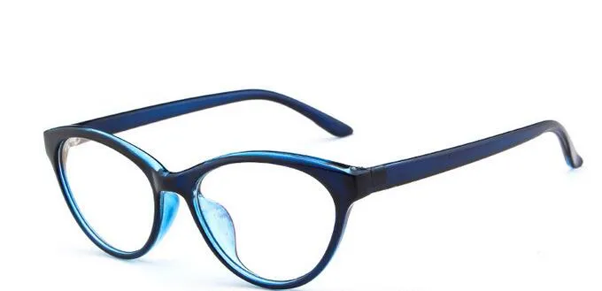 2017 Women Cat Eye Decoration Eyewear Optical Glasses Frame Brand Designer Clear Lens Eyeglasses 