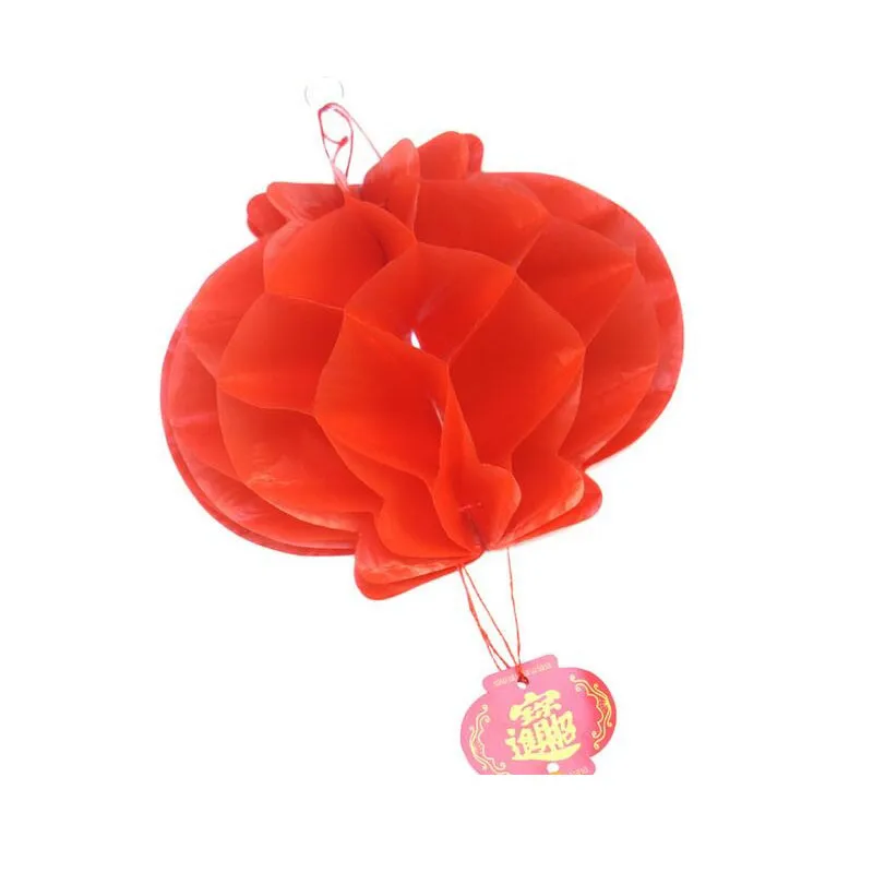 New Year Christmas Decoration Waterproof Red Chinese Paper Lanterns For Outdoor Hanging Festival Lantern ZA4921