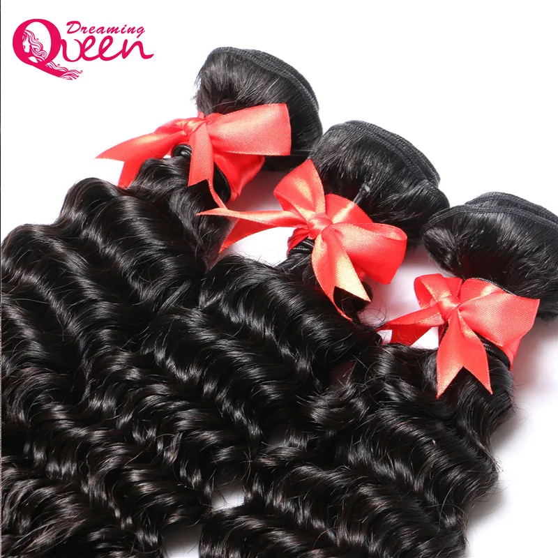 Unprocessed Brazilian Virgin Human Hair Deep Wave Hair Extensions 3 Bundles With 13x4 Lace Frontal Bleached Knots Natural Hairline7811626