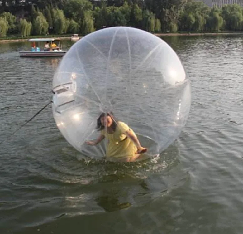 Free Shipping 0.8mm TPU 2.0m Dia Inflatable Water Walking Ball Water balloon Zorb Ball Walking On Water Ball