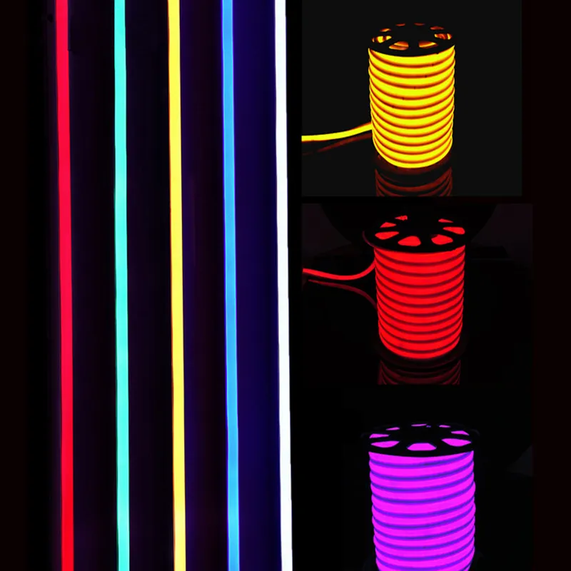 DC12V LED Neon Rope Light Strip – Flexible, Outdoor Use, 2835 SMD, IP67, Multiple Colors