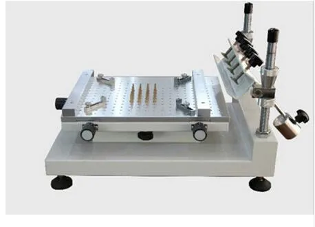 Machine d'impression manuelle de soudure de pochoir de presse d'écran de carte PCB de haute précision