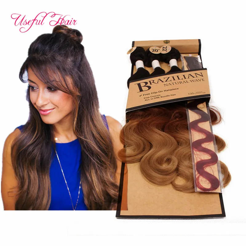 Heet verkoop 5 stks / partij Body Wave Haar Weefsels 220 Gram Synthetische Vlechten Haarbundel met Kantsluiting, naaien in haarextensies Weeft Sluiting Inslag