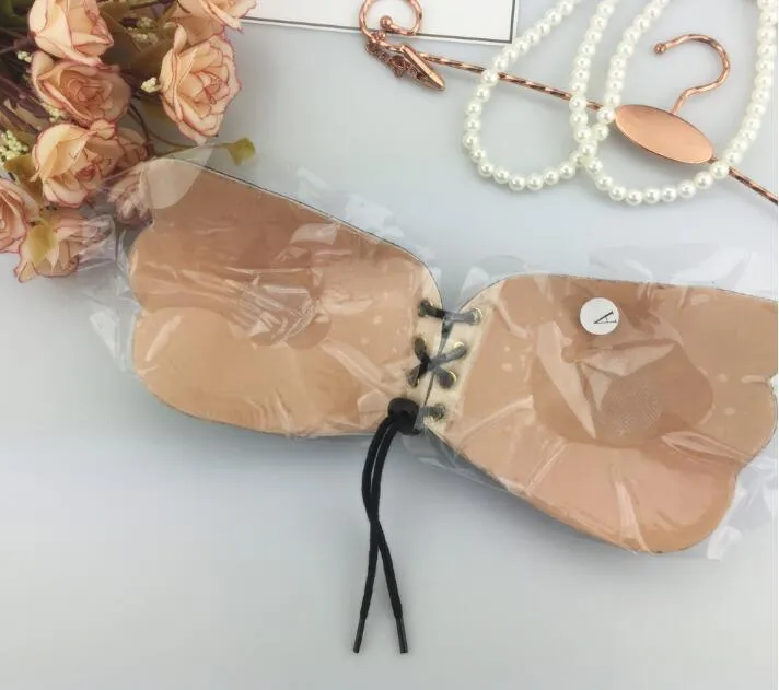 Kelebek Şekilli Kadınlar için Sütyen Kendinden Yapışkanlı Push Up Silikon Göğüs Ön Kapanış Straplez Güzellik Seksi Bandaj Tarzı DHL Ücretsiz kargo