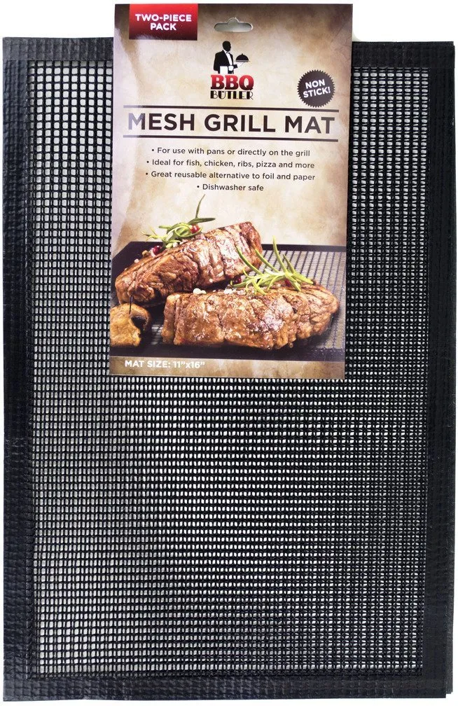 Tapis de cuisson en silicone Grille Accessoires pour outils de barbecue Tapis de cuisson Tapis de four Doublure de four Tapis de barbecue antiadhésif en PTFE réutilisable 16 