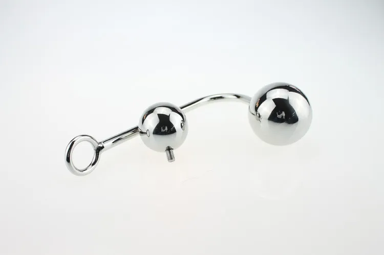 ステンレス鋼アナルフックシングルボールは、男性と女性用のホールメタルプラグバットを交換できますアダルトセックス製品2637120