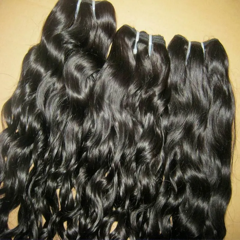 women's fashion 100% virgin brazilian water wave Human Hair Weft Natural color