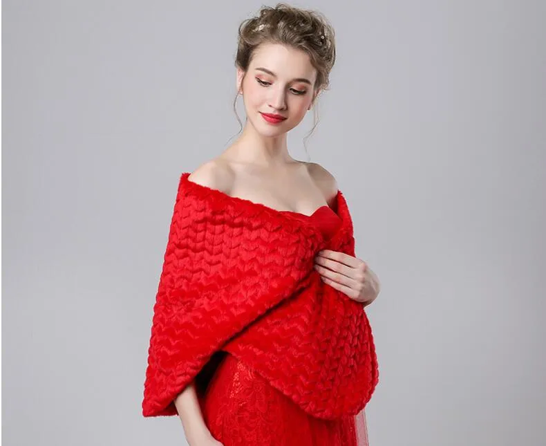 Prinses faux bont bruids schouderophalen wrap cape stal sjaal bolero jas jas kristal voor winter bruiloft bruid bruidsmeisje jurken echt beeld