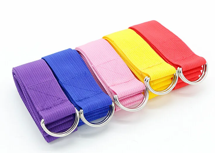 Fitness Exercise Yoga Strap Adjustable D-Ring Buckle for Stretching Women Yoga Stretch Strap Gym Rope Resistance Fitness Bands